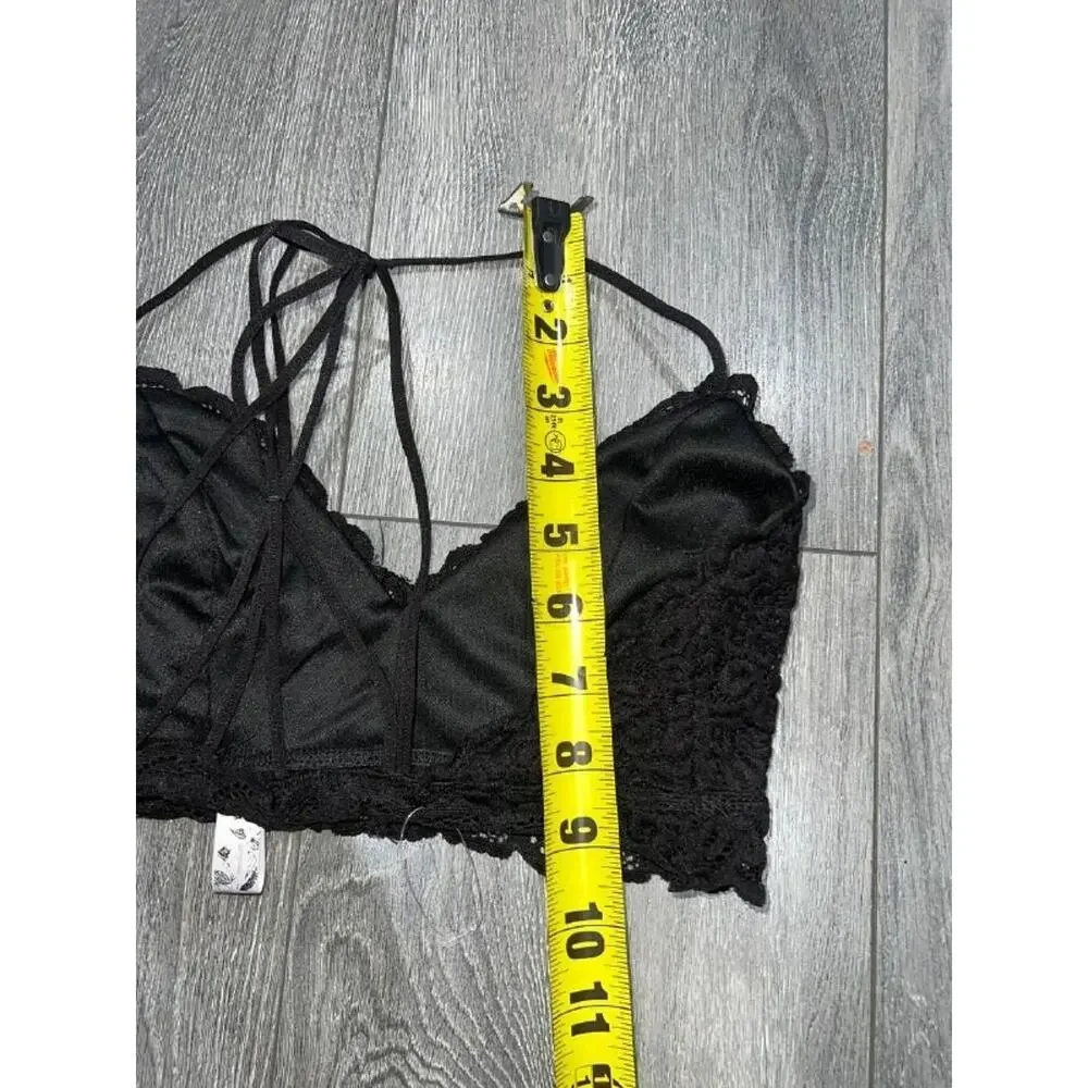 Wishlist Lace Bralette top bra Black Medium A005857